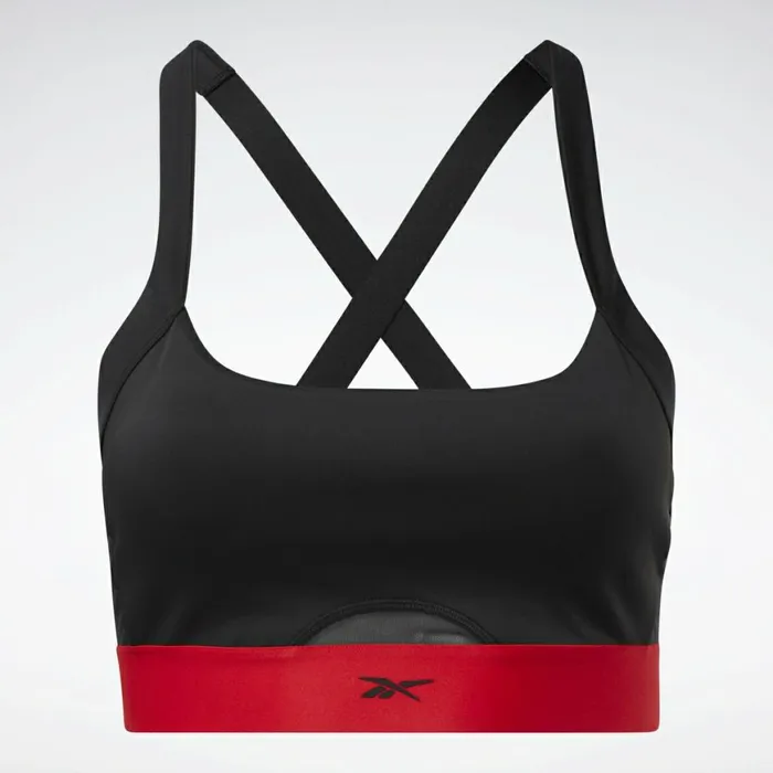 Sports Bras Womens Reebok Cardi B Bralette Plus Size Black