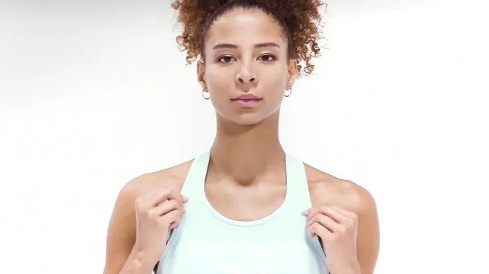 Sports Bras Womens Reebok Identity Sports Bra Digital Glow