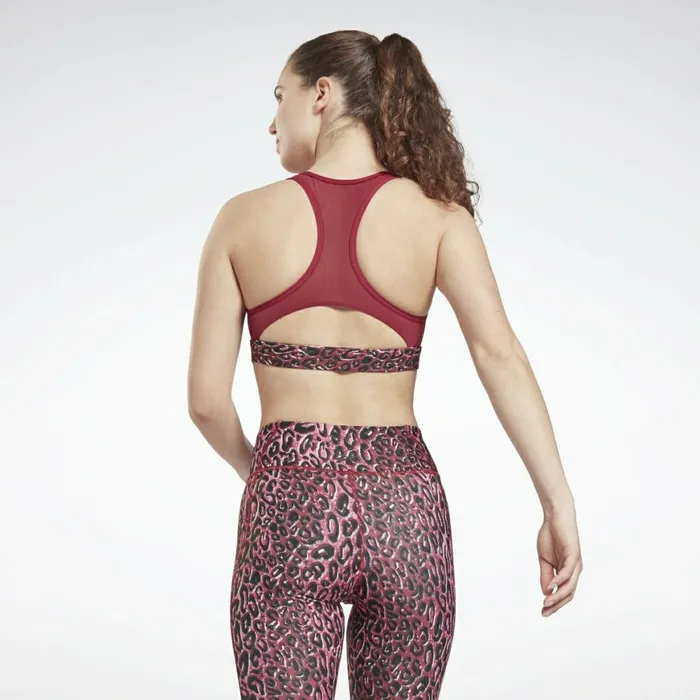 Sports Bras Womens Reebok Lux Racer Padded Sports Bra Punch Berry