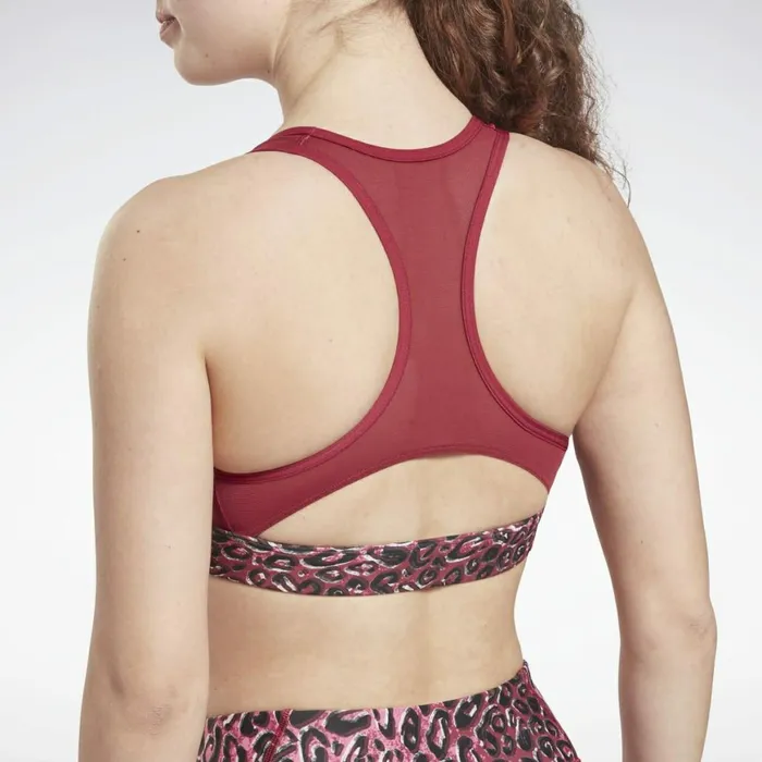 Sports Bras Womens Reebok Lux Racer Padded Sports Bra Punch Berry