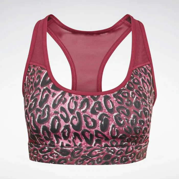 Sports Bras Womens Reebok Lux Racer Padded Sports Bra Punch Berry