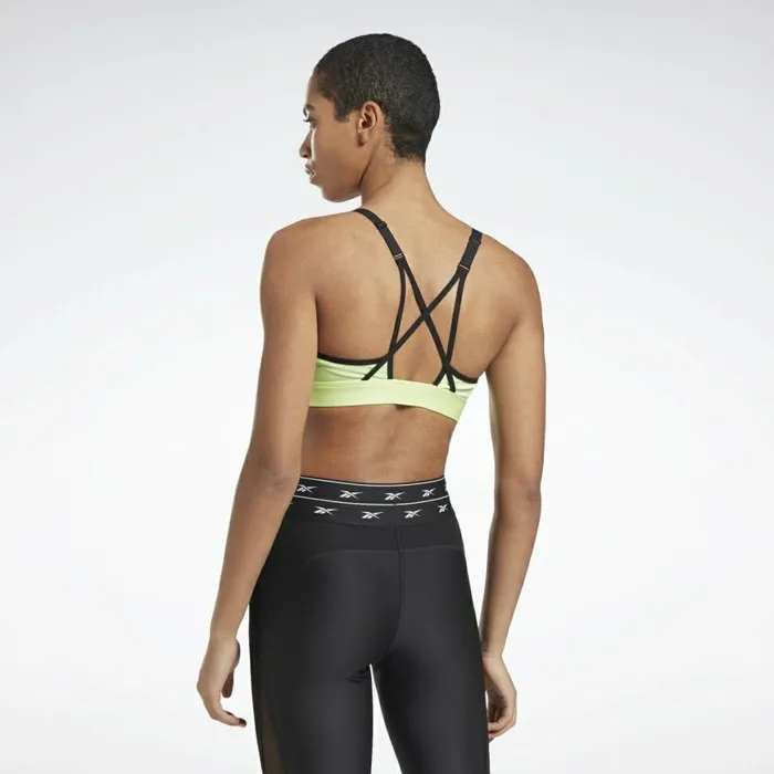 Sports Bras Womens Reebok Lux Strappy MediumImpact Sports Bra Neon Mint