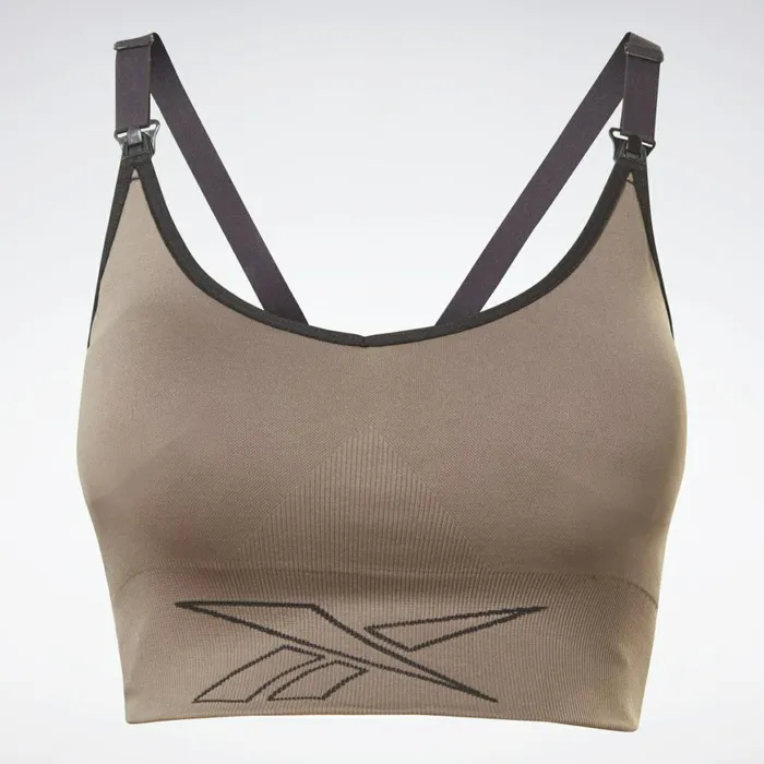 Sports Bras Womens Reebok Nursing Sports Bra Trek Grey