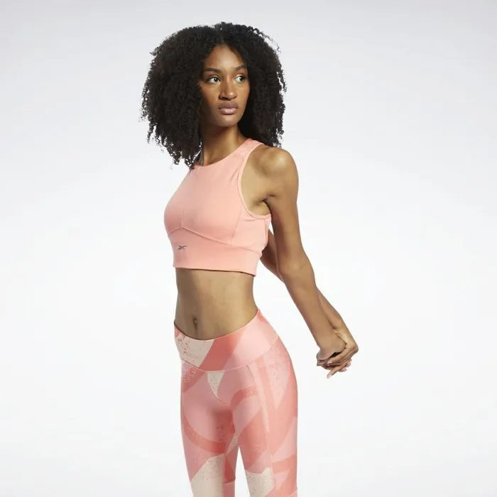 Sports Bras Womens Reebok Run HighImpact Bra Twisted Coral