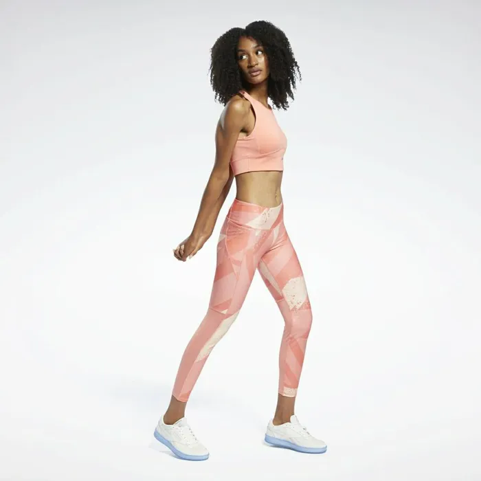 Sports Bras Womens Reebok Run HighImpact Bra Twisted Coral