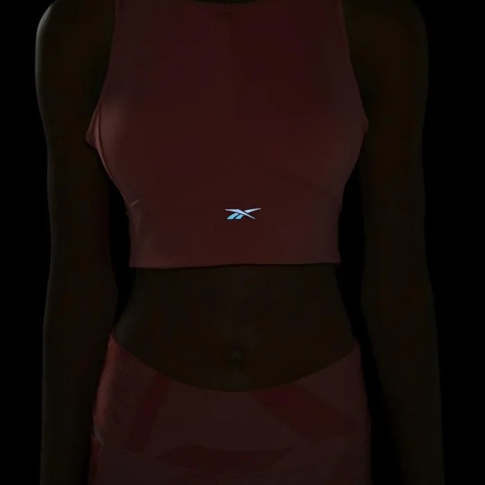 Sports Bras Womens Reebok Run HighImpact Bra Twisted Coral