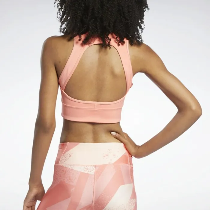 Sports Bras Womens Reebok Run HighImpact Bra Twisted Coral