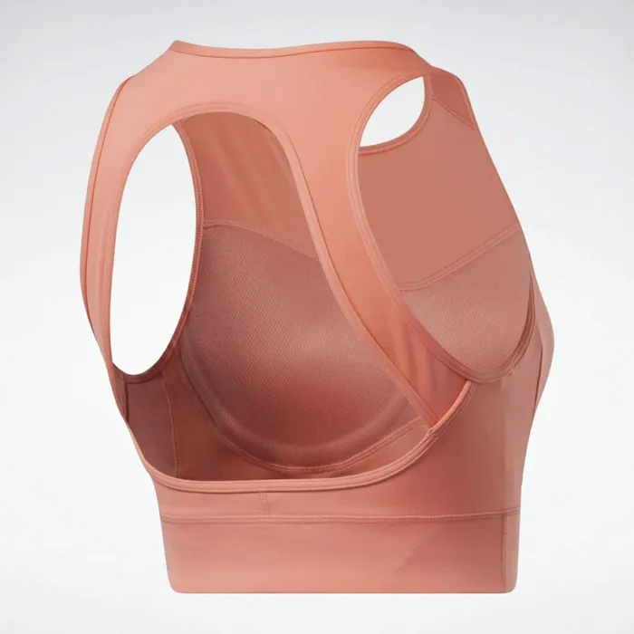 Sports Bras Womens Reebok Run HighImpact Bra Twisted Coral