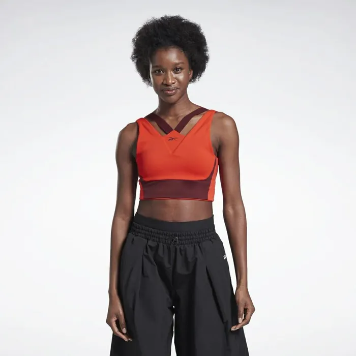 Sports Bras Womens Reebok Studio MediumImpact Bra Instinct Red