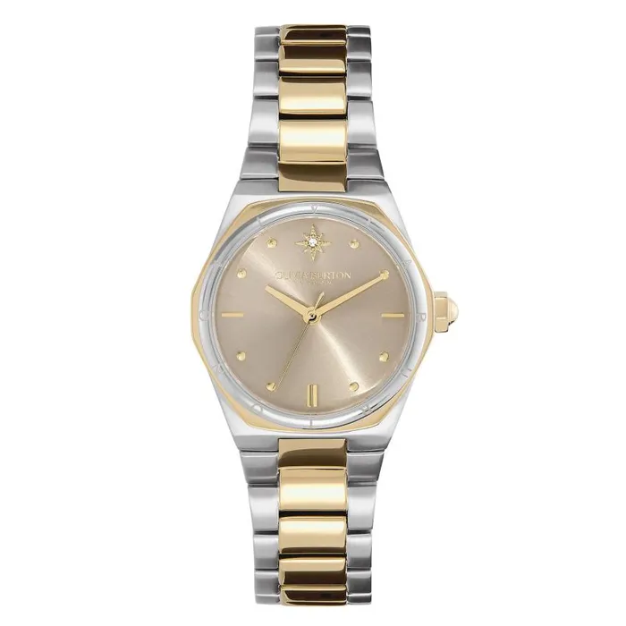 Sports Luxe Watches Women Olivia Burton 28mm Mini Hexa Neo Gold and Two Tone Bracelet Watch Sports Luxe Watches Women Olivia Burton 28mm Mini Hexa Neo Gold and Two Tone Bracelet Watch