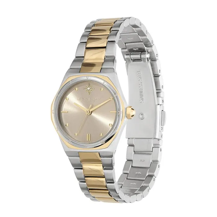 Sports Luxe Watches Women Olivia Burton 28mm Mini Hexa Neo Gold and Two Tone Bracelet Watch
