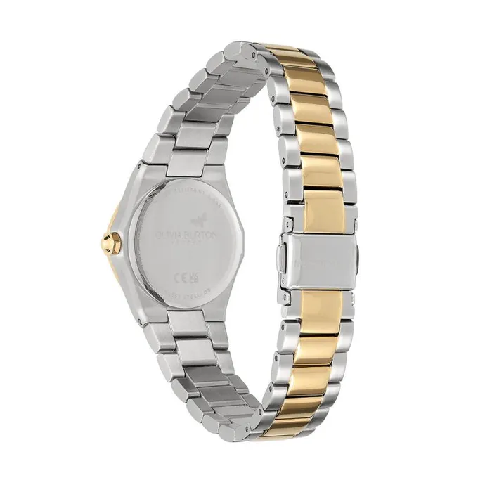 Sports Luxe Watches Women Olivia Burton 28mm Mini Hexa Neo Gold and Two Tone Bracelet Watch