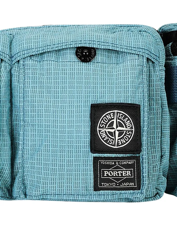 Stone Island Bags 916P1 Stone IslandPorterReflective Weave RipstopTc In Turquoise 8211 Mens