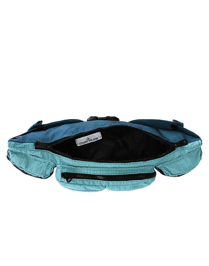 Stone Island Bags 916P1 Stone IslandPorterReflective Weave RipstopTc In Turquoise 8211 Mens