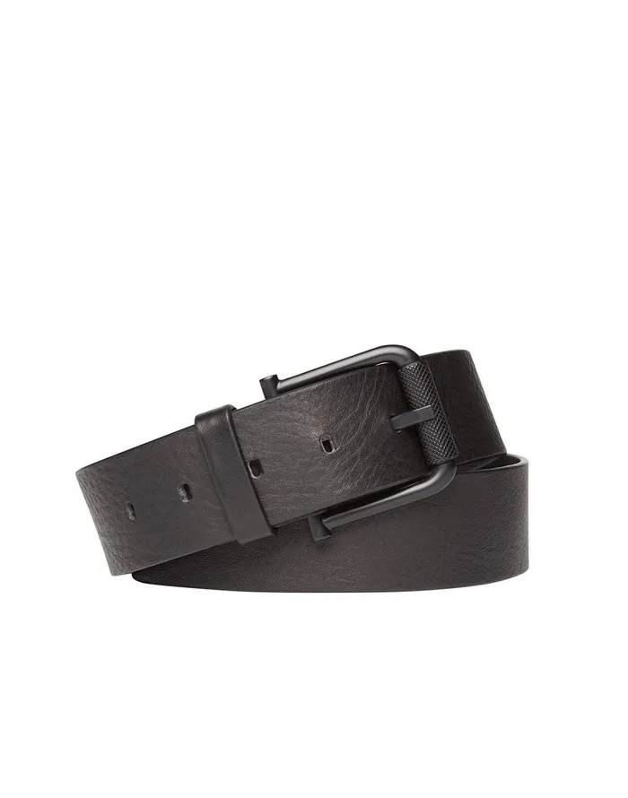 Stone Island Belts 94772 Leather Belt In Black 8211 Mens