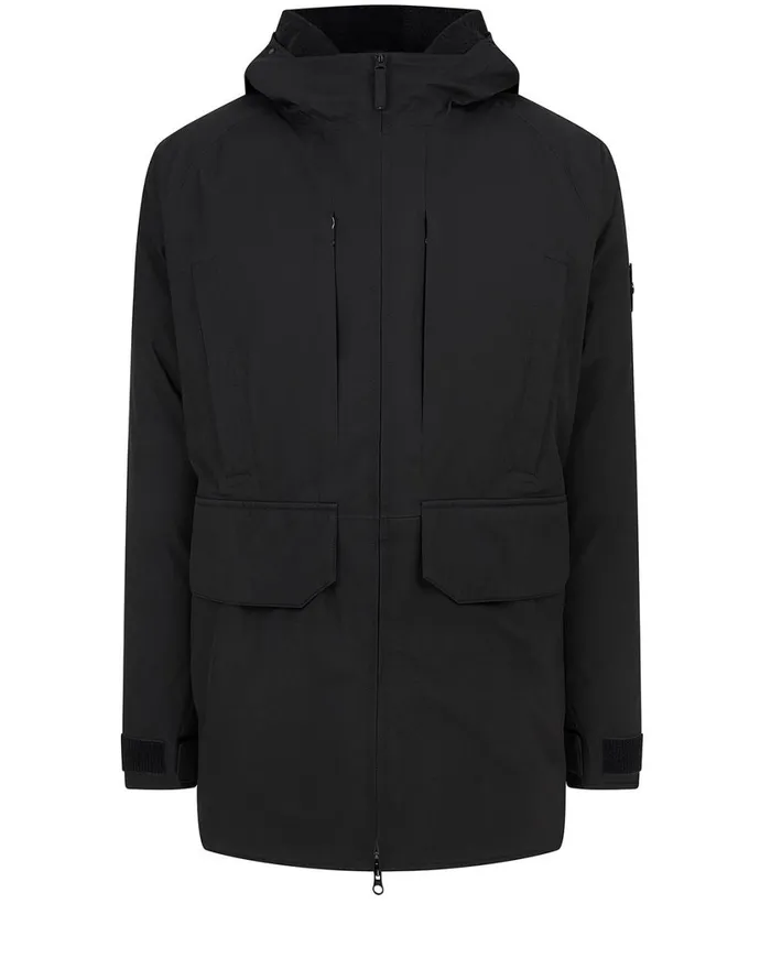 Stone Island Coats 038 Jackets 40230 GoreTex Ripstop Down Jacket In Black 8211 Mens Stone Island Coats 038 Jackets 40230 GoreTex Ripstop Down Jacket In Black 8211 Mens