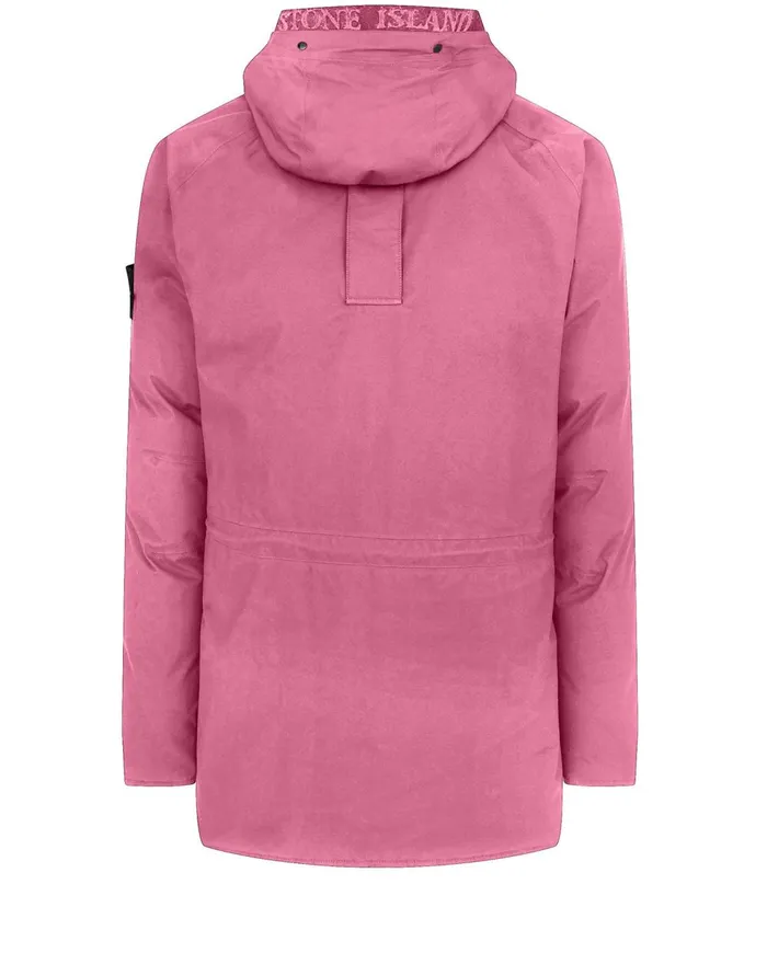 Stone Island Coats 038 Jackets 40230 GoreTex Ripstop Down Jacket In Pink 8211 Mens