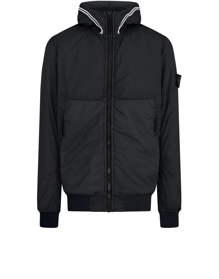 Stone Island Coats 038 Jackets 40423 Garment Dyed Crinkle Reps Ny With PrimaloftTc Hooded Blouson In Charcoal 8211 Mens Stone Island Coats 038 Jackets 40423 Garment Dyed Crinkle Reps Ny With PrimaloftTc Hooded Blouson In Charcoal 8211 Mens