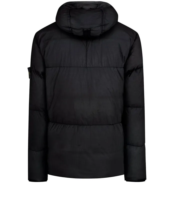 Stone Island Coats 038 Jackets 40723 Garment Dyed Crinkle Rep Ny Real Down Jacket In Charcoal 8211 Mens
