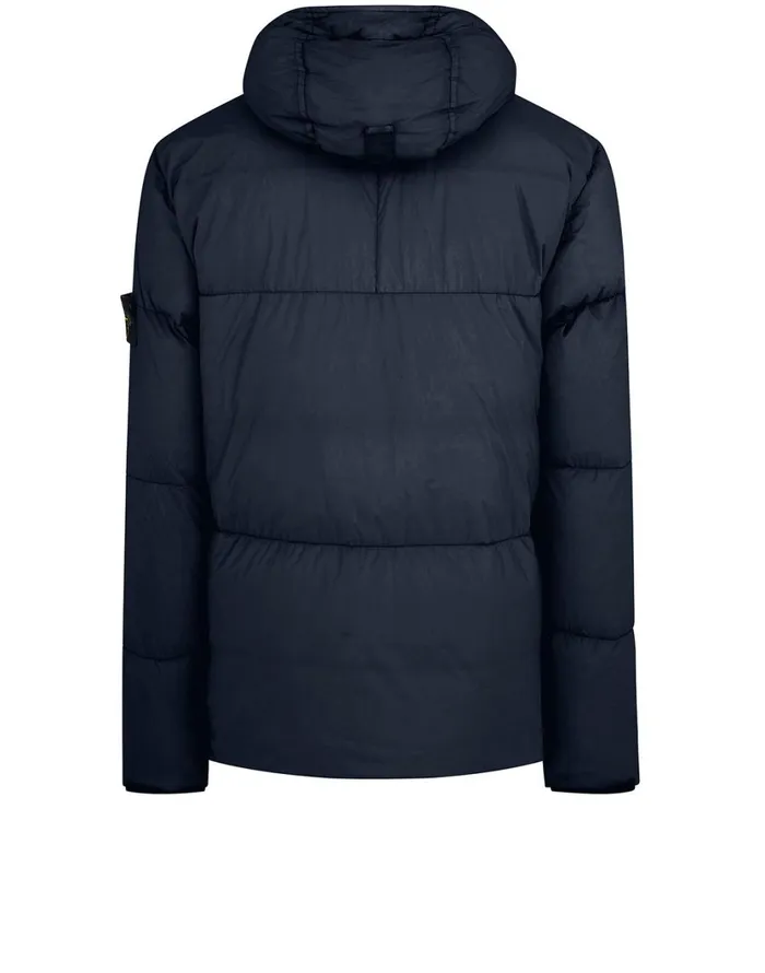 Stone Island Coats 038 Jackets 40723 Garment Dyed Crinkle Rep Ny Real Down Jacket In Navy 8211 Mens