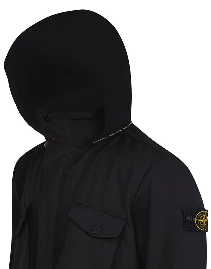 Stone Island Coats 038 Jackets 42549 DavidTc With Primaloft Insulation Field Jacket In Black 8211 Mens