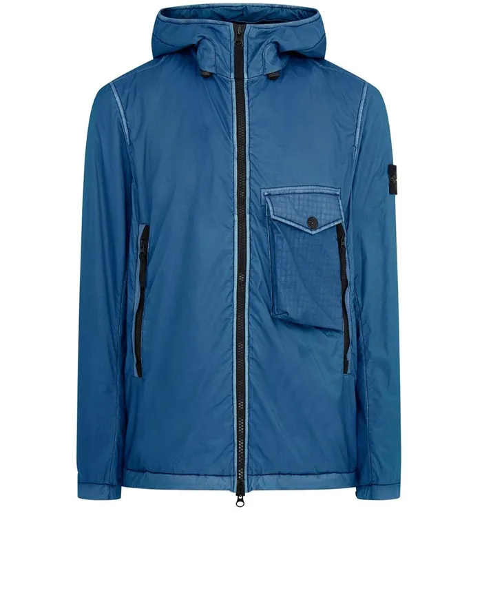 Stone Island Coats 038 Jackets 43035 Lamy Flock Hooded Jacket In Periwinkle 8211 Mens Stone Island Coats 038 Jackets 43035 Lamy Flock Hooded Jacket In Periwinkle 8211 Mens