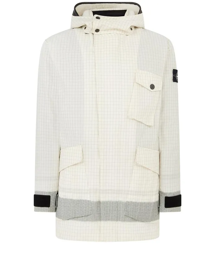Stone Island Coats 038 Jackets 43499 Reflective Ripstop Chin With Detachable Lining Jacket In Butter 8211 Mens Stone Island Coats 038 Jackets 43499 Reflective Ripstop Chin With Detachable Lining Jacket In Butter 8211 Mens
