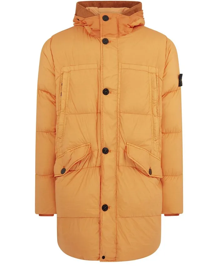 Stone Island Coats 038 Jackets 70123 Garment Dyed Crinkle Reps Ny Down Parka In Orange 8211 Mens Stone Island Coats 038 Jackets 70123 Garment Dyed Crinkle Reps Ny Down Parka In Orange 8211 Mens