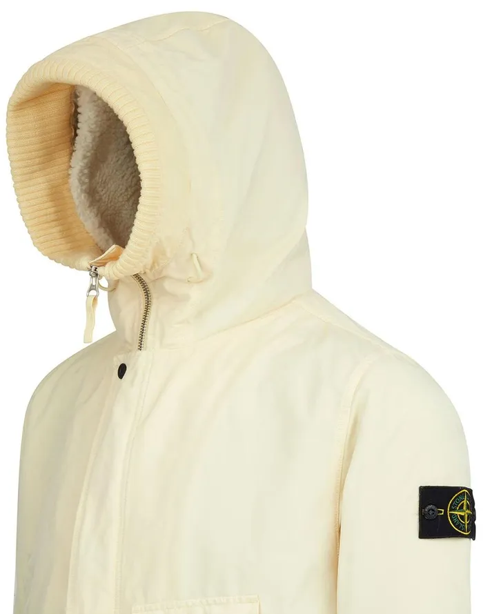 Stone Island Coats 038 Jackets 70749 DavidTcDetachable Lining Parka In Butter 8211 Mens