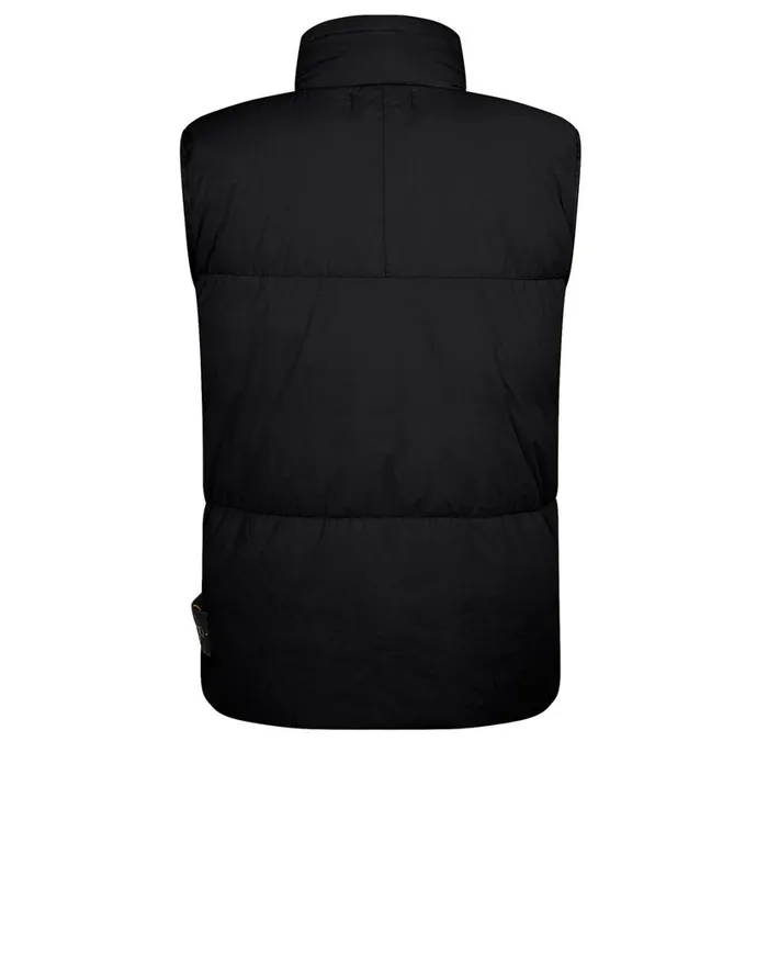Stone Island Coats 038 Jackets G0123 Garment Dyed Crinkle Reps Ny Down Vest In Black 8211 Mens
