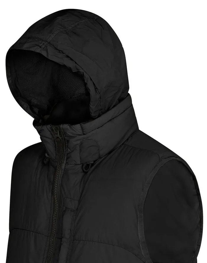 Stone Island Coats 038 Jackets G0123 Garment Dyed Crinkle Reps Ny Down Vest In Black 8211 Mens