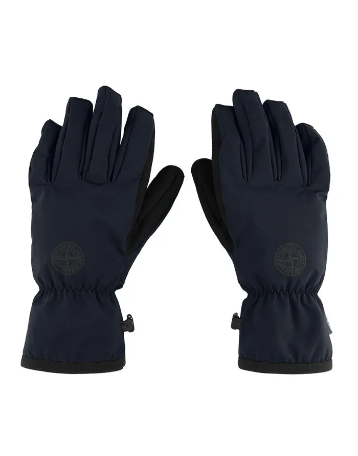 Stone Island Gloves 92429 Soft ShellR Gloves In Navy 8211 Mens