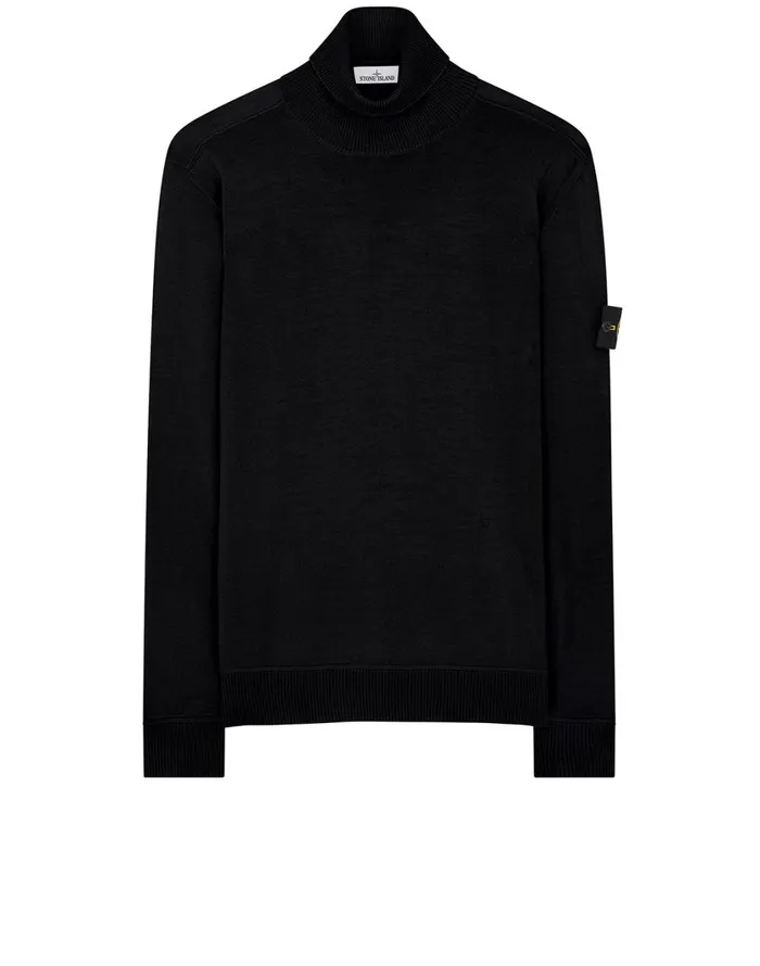 Stone Island Knitwear 528C4 Rollneck Jumper In Black 8211 Mens