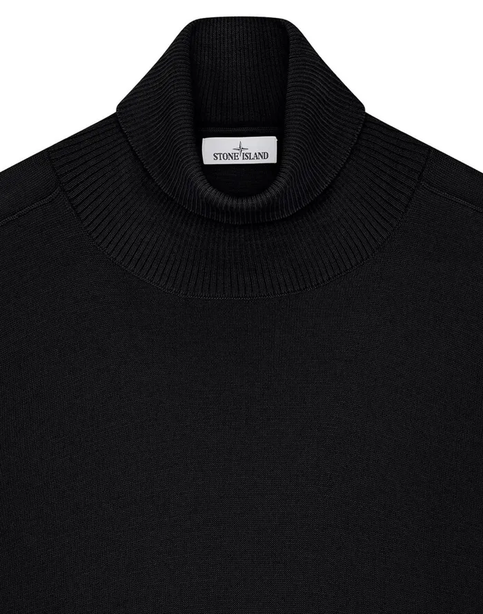 Stone Island Knitwear 528C4 Rollneck Jumper In Black 8211 Mens