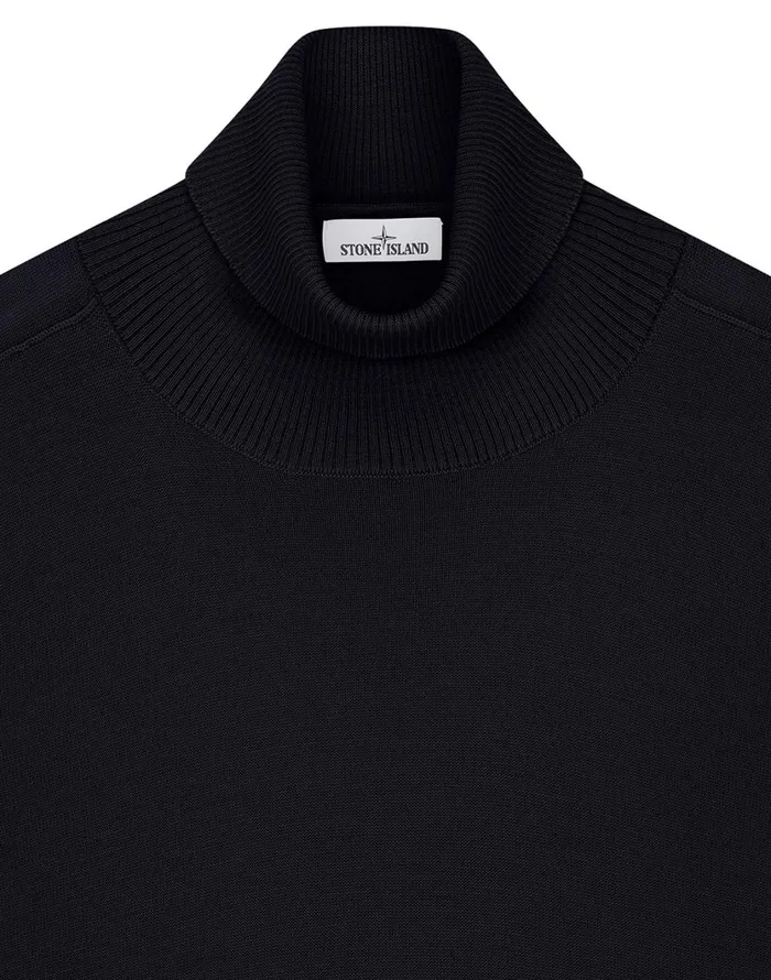 Stone Island Knitwear 528C4 Rollneck Jumper In Navy 8211 Mens