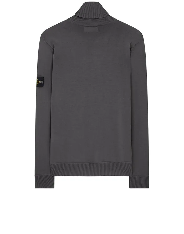 Stone Island Knitwear 528C4 Rollneck Jumper In Pearl Grey 8211 Mens