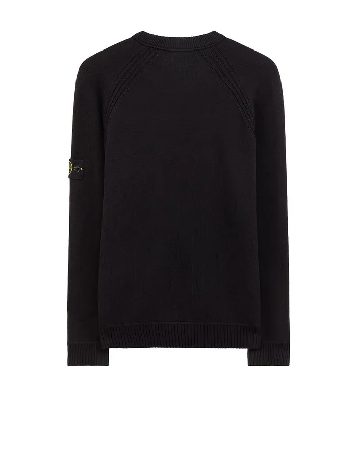 Stone Island Knitwear 541A2 Crewneck Jumper In Black 8211 Mens