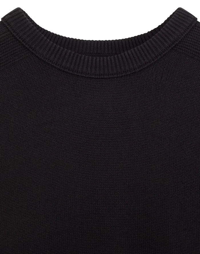 Stone Island Knitwear 541A2 Crewneck Jumper In Black 8211 Mens