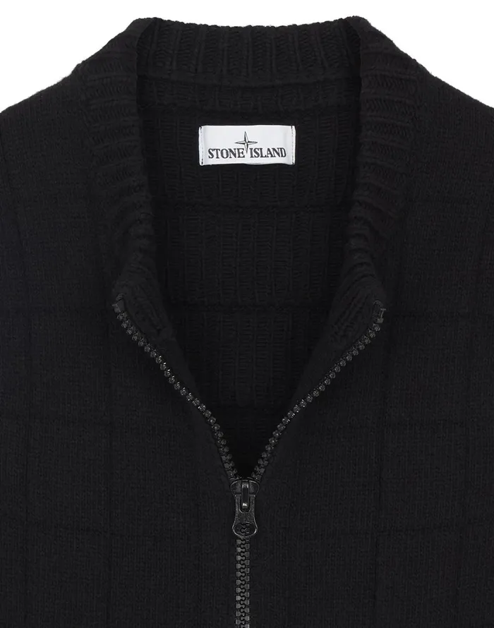 Stone Island Knitwear 578B7 Knitted Vest In Black 8211 Mens