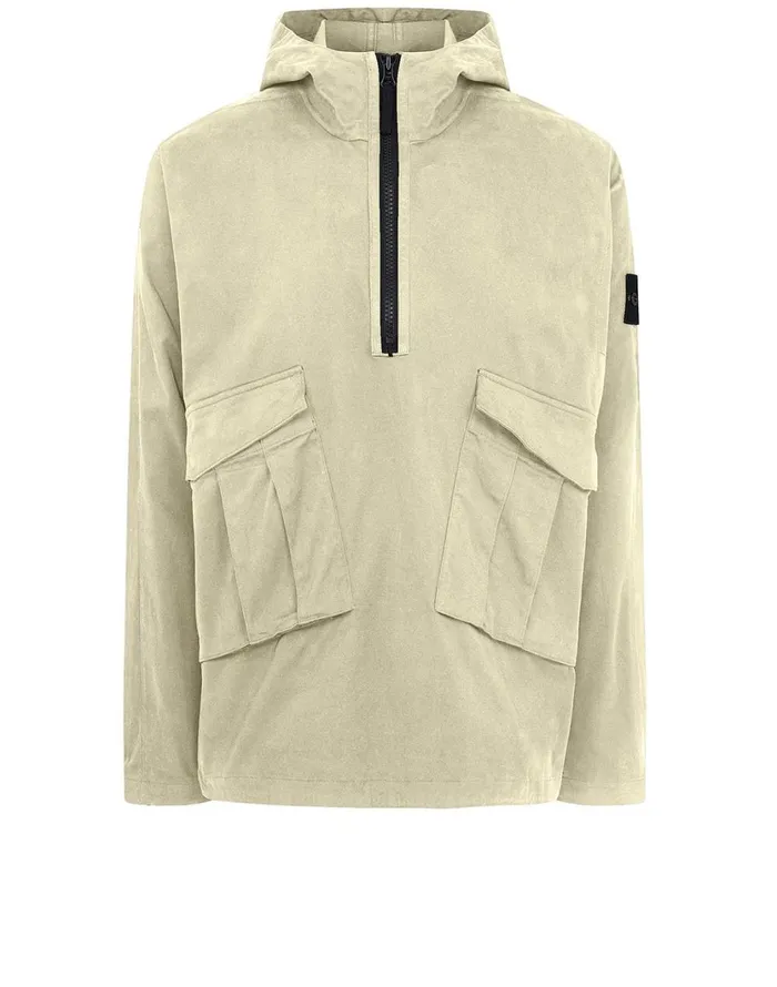 Stone Island Overshirts 10510 Hooded Overshirt In Butter 8211 Mens