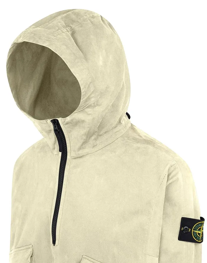 Stone Island Overshirts 10510 Hooded Overshirt In Butter 8211 Mens
