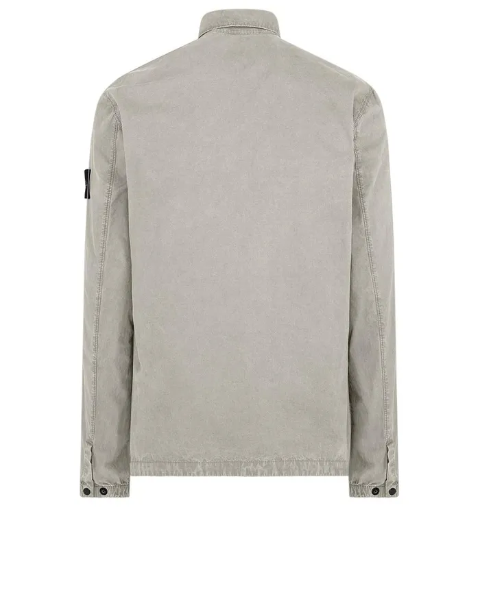 Stone Island Overshirts 107Wn TCoOld Overshirt In Dove Grey 8211 Mens
