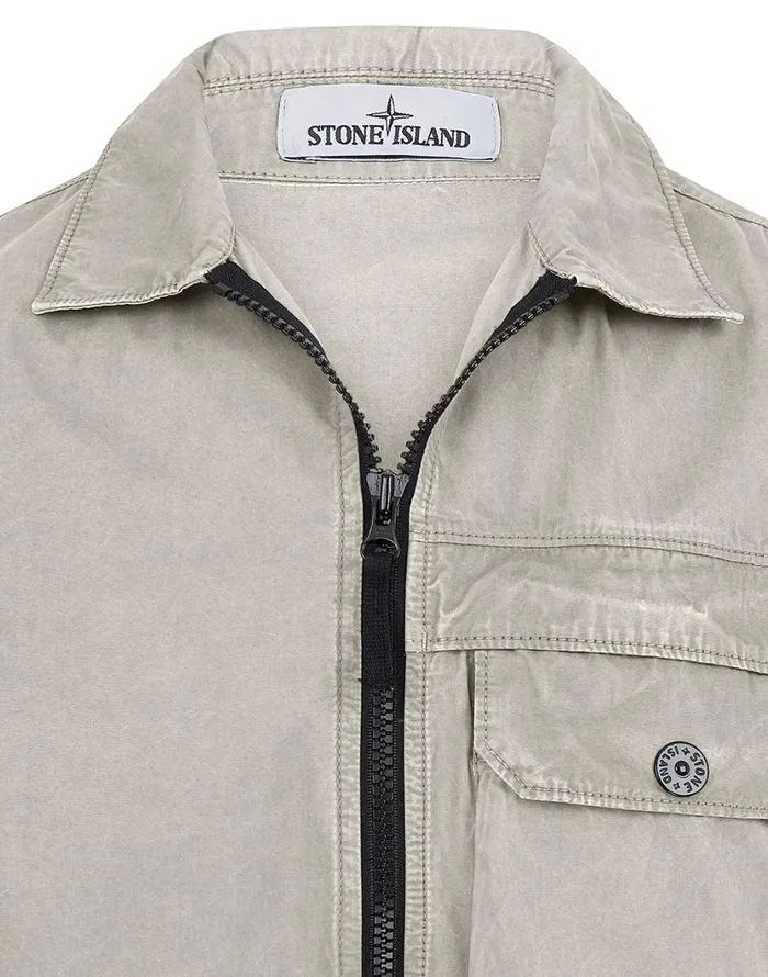 Stone Island Overshirts 107Wn TCoOld Overshirt In Dove Grey 8211 Mens