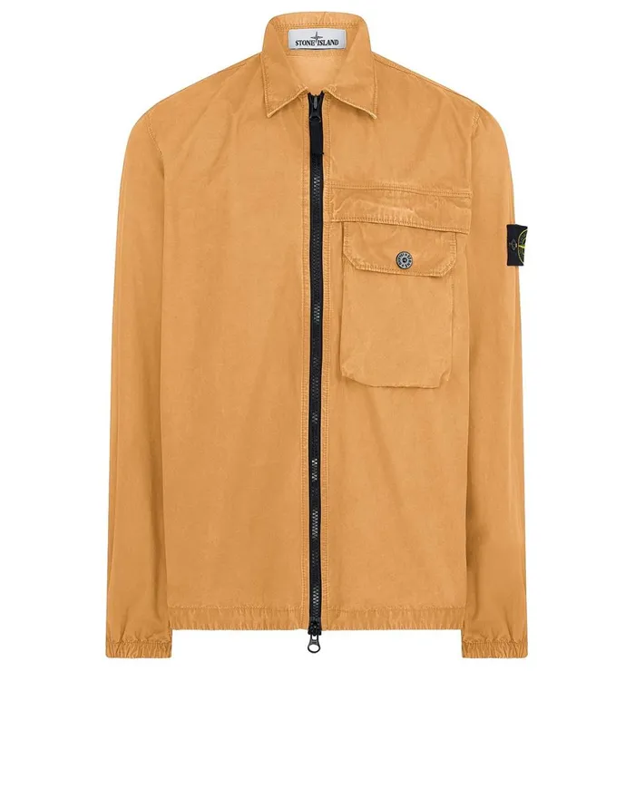 Stone Island Overshirts 107Wn TCoOld Overshirt In Orange 8211 Mens
