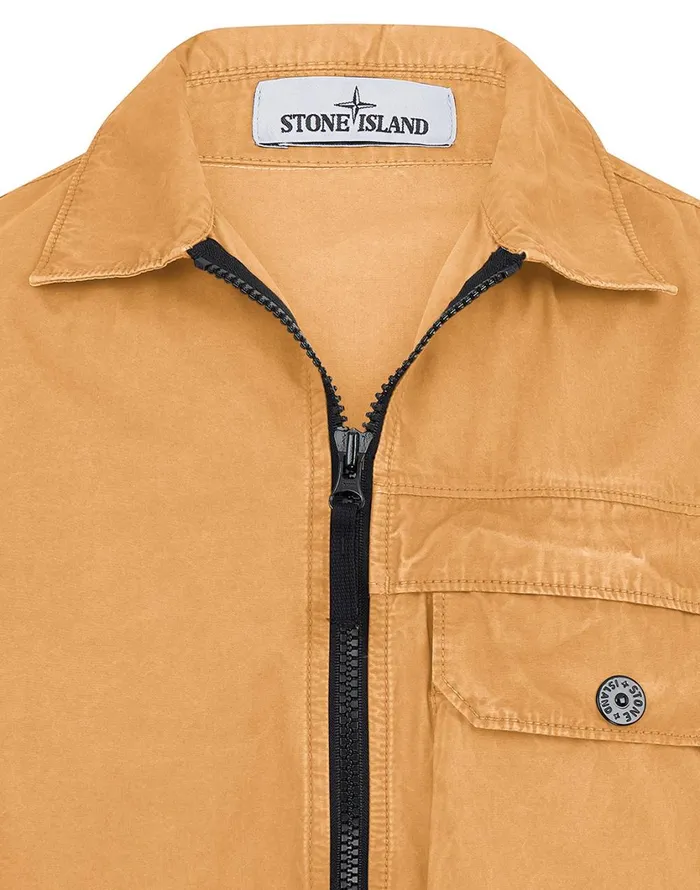 Stone Island Overshirts 107Wn TCoOld Overshirt In Orange 8211 Mens
