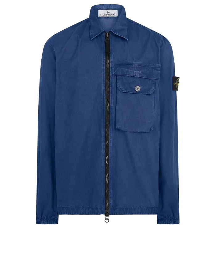 Stone Island Overshirts 107Wn TCoOld Overshirt In Periwinkle 8211 Mens