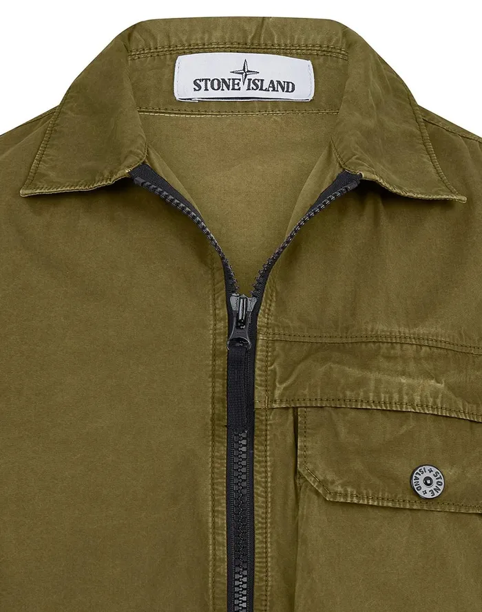 Stone Island Overshirts 107Wn TCoOld Overshirt In Tobacco 8211 Mens