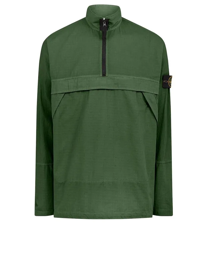 Stone Island Overshirts 10802 Cotton Ripstop Overshirt In Dark Forest 8211 Mens Stone Island Overshirts 10802 Cotton Ripstop Overshirt In Dark Forest 8211 Mens
