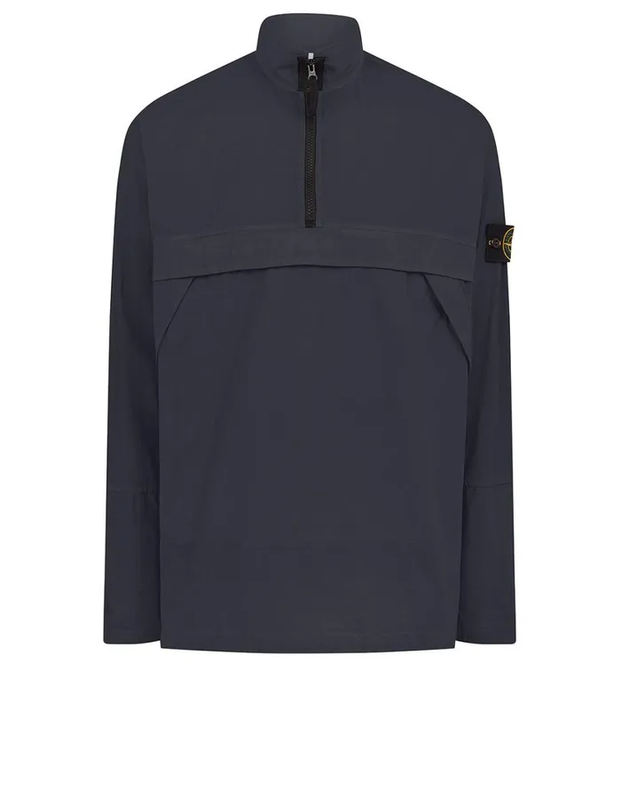 Stone Island Overshirts 10802 Cotton Ripstop Overshirt In Navy 8211 Mens