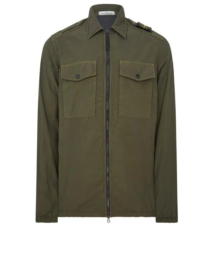 Stone Island Overshirts 11303 Naslan Light Overshirt In Dark Forest 8211 Mens Stone Island Overshirts 11303 Naslan Light Overshirt In Dark Forest 8211 Mens